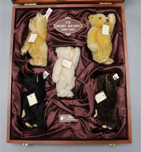 A Steiff Baby Bear Set EAN 654497, mint and boxed